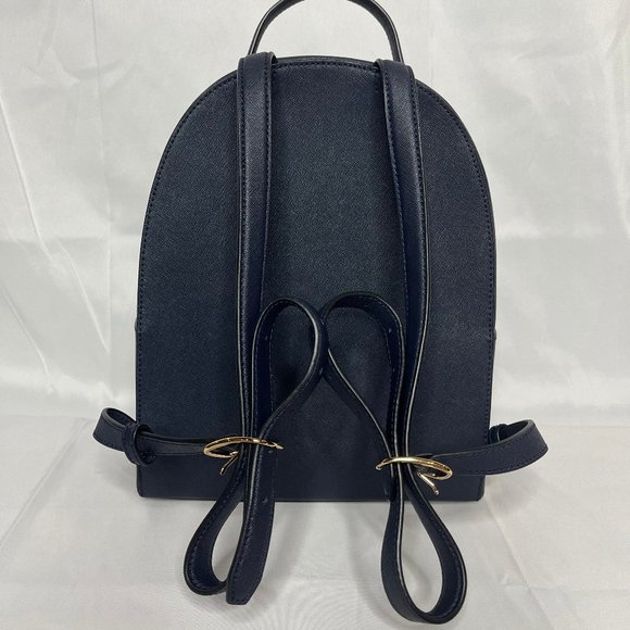 Tory Burch Blue Backpack with Gold Accents - Picture 3 of 7